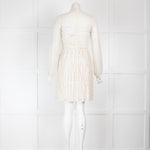 Christian Dior Off White Lace Mini Dress with Silk Slip