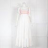 Zimmerman White Linen Smocked Dress