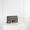 Prada Grey Satin Crystal Clutch Bag