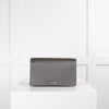 Prada Grey Satin Crystal Clutch Bag