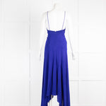 Galvan London Azure Blue Handkerchief Maxi Dress