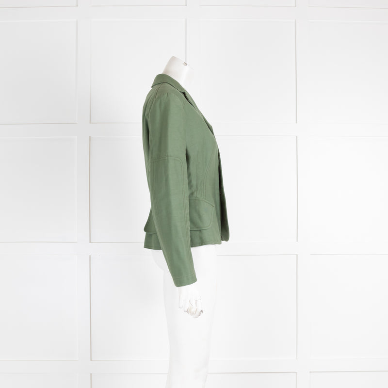 Junya Watanabe Khaki Fitted Twill Jacket