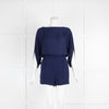 Diane Von Furstenberg Navy Shorts Jumpsuit