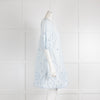 Ganni Pale Blue Broderie Mini Dress