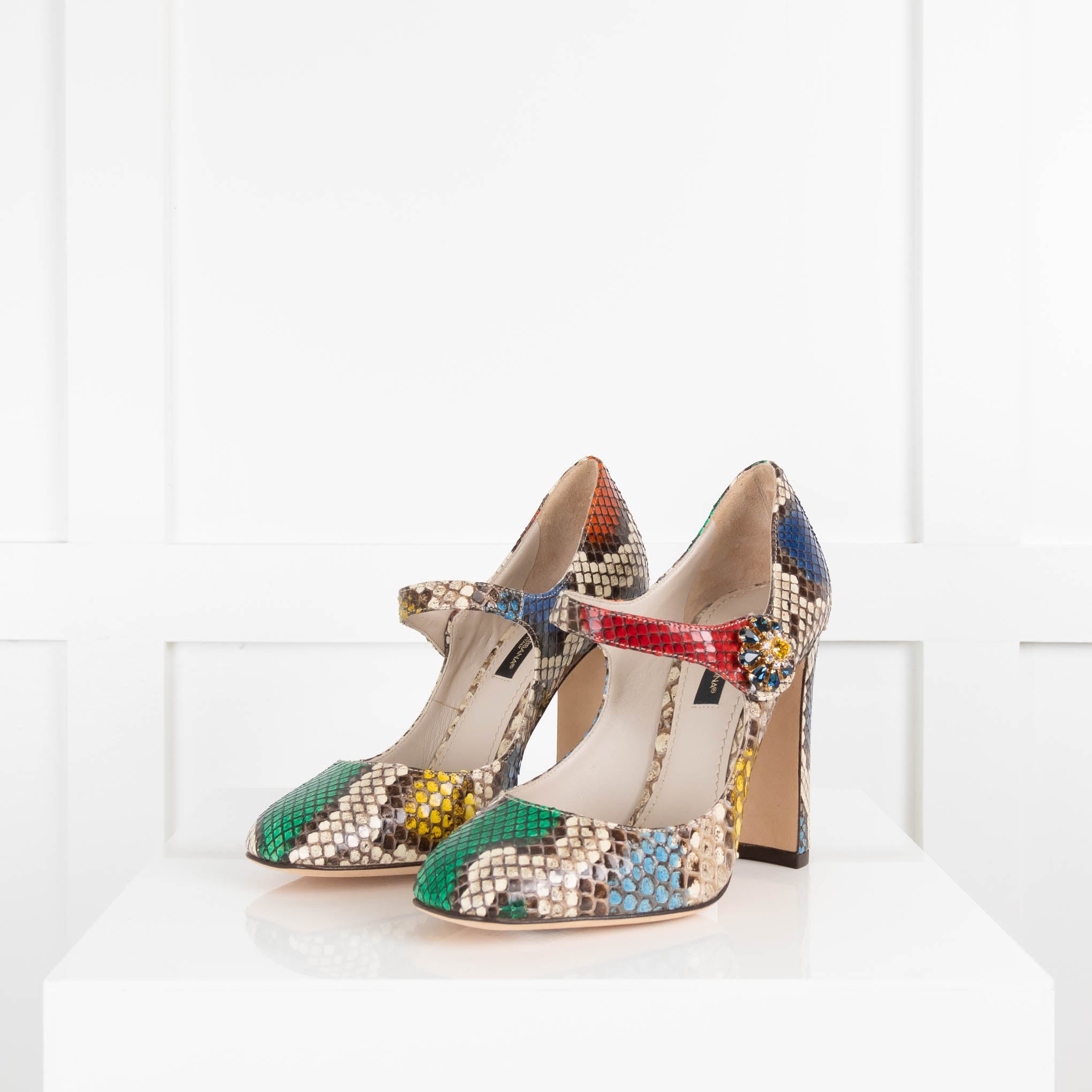 Multi colored outlet snakeskin heels