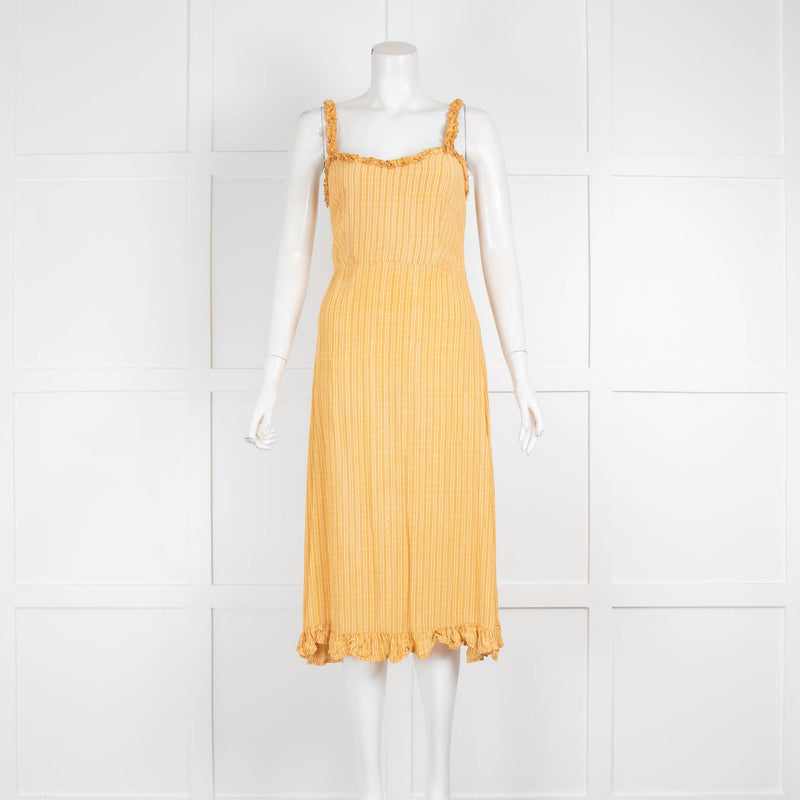 Faithfull the Brand Yellow Strap Sundress