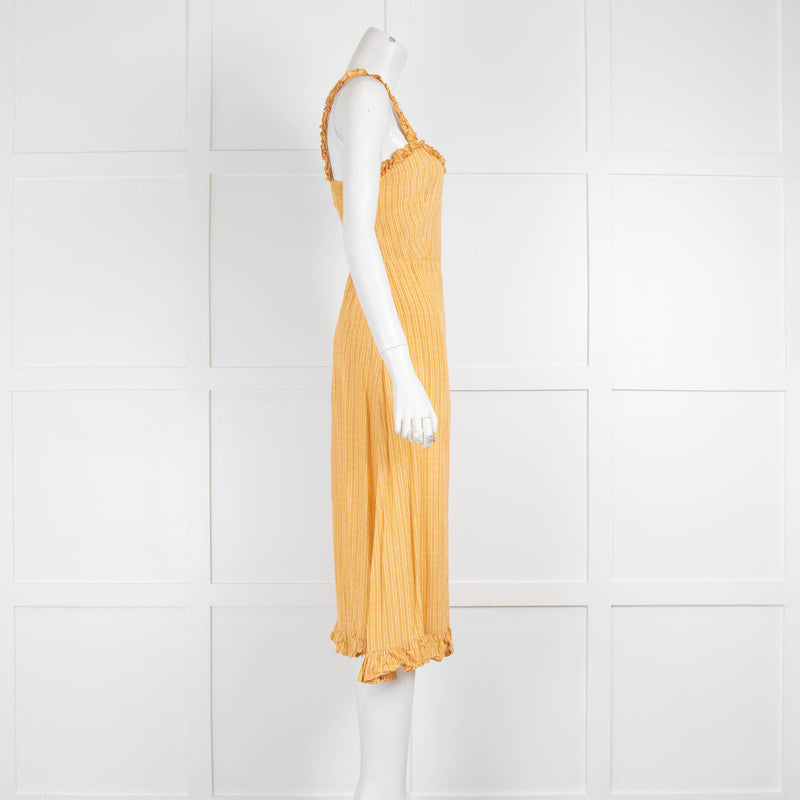 Faithfull the Brand Yellow Strap Sundress