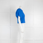 Frame Cornflower Blue Puff Sleeve Top