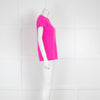 J.Crew Bright Pink Cashmere Short  Sleeve Sweater