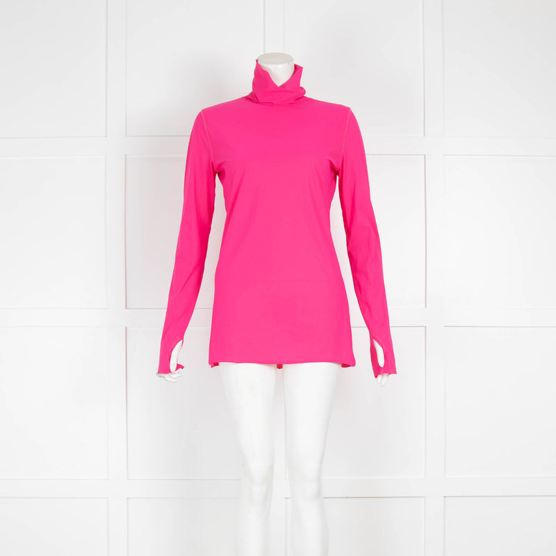 Dorothee Schumacher Neon Pink Polyamide Rollneck