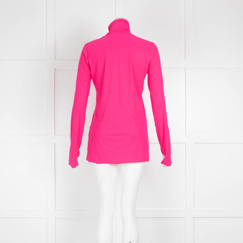 Dorothee Schumacher Neon Pink Polyamide Rollneck