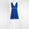 Sandro Blue Crochet Shift Dress