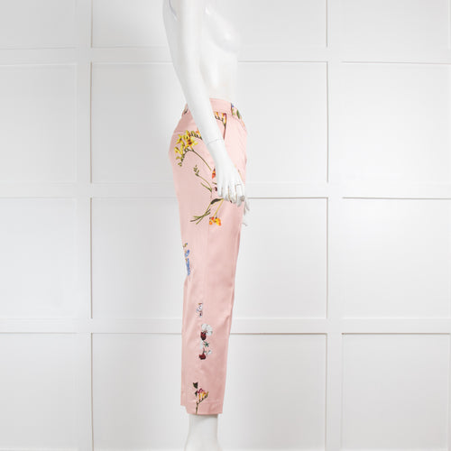 Pinko Pink Floral Trousers