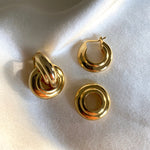 Anisa Sojka Interlocking Hoop Earrings