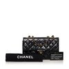 Chanel Small Black Leather Double Flap