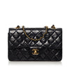 Chanel Small Black Leather Double Flap