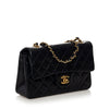 Chanel Small Black Leather Double Flap