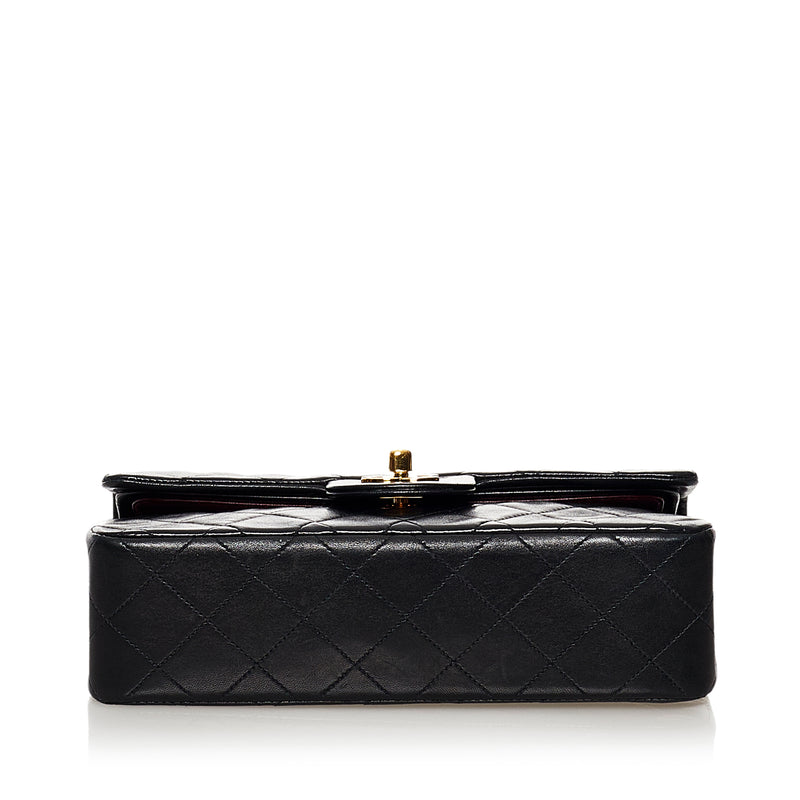 Chanel Small Black Leather Double Flap