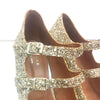 Jonaak Gold Glitter Heels