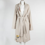 The Elder Statesman Oatmeal Maxi Cardigan